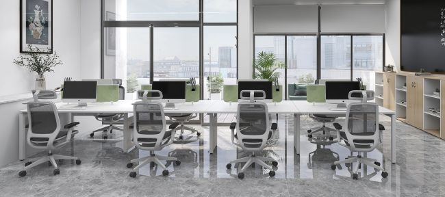 Офис сетки компьютера посадочных мест мебели штата свертывая белый высокий задний предводительствует 2
