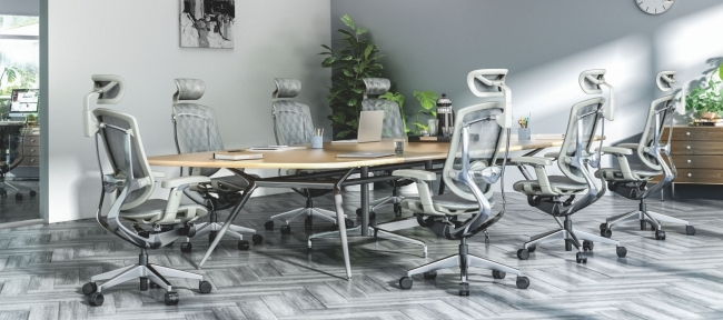 Надувательство офиса шарнирного соединения рамки GTChair серое хорошо ослабляет стул 4 офиса дизайна эргономический